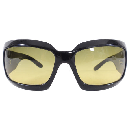 Chanel Black Sunglasses with Mother of Pearl CC Yellow Lens