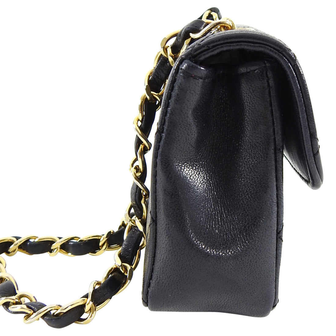 mini vintage chanel bag black