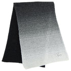 Chanel Cashmere Black and Grey Ombre Knit Long Scarf