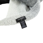 Chanel Cashmere Black and Grey Ombre Knit Long Scarf