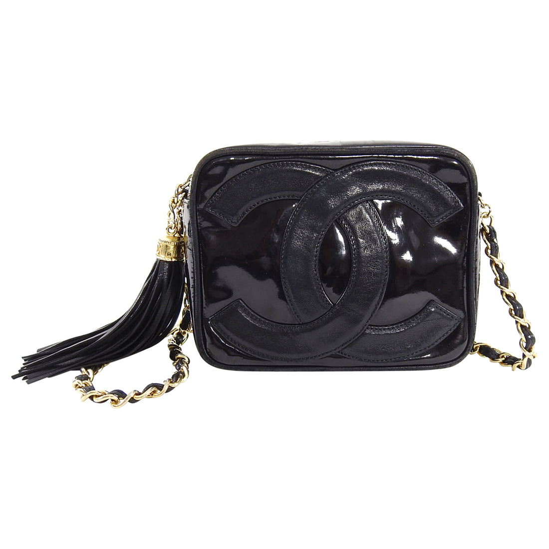 Chanel 1986 Vintage Black Mini Camera Case Bag 24k GHW – Boutique