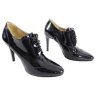 Chanel 17A Black Patent Lace up Heels - 41 / 40