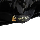 Chanel Vintage 1996  Black Patent Leather CC Turn Clasp Shoulder Bag
