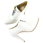 Chanel 17A White Patent Lace up Heels - 41 / 40