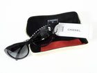 Chanel SS2013 Black Sunglasses with Faux Pearls 6038H