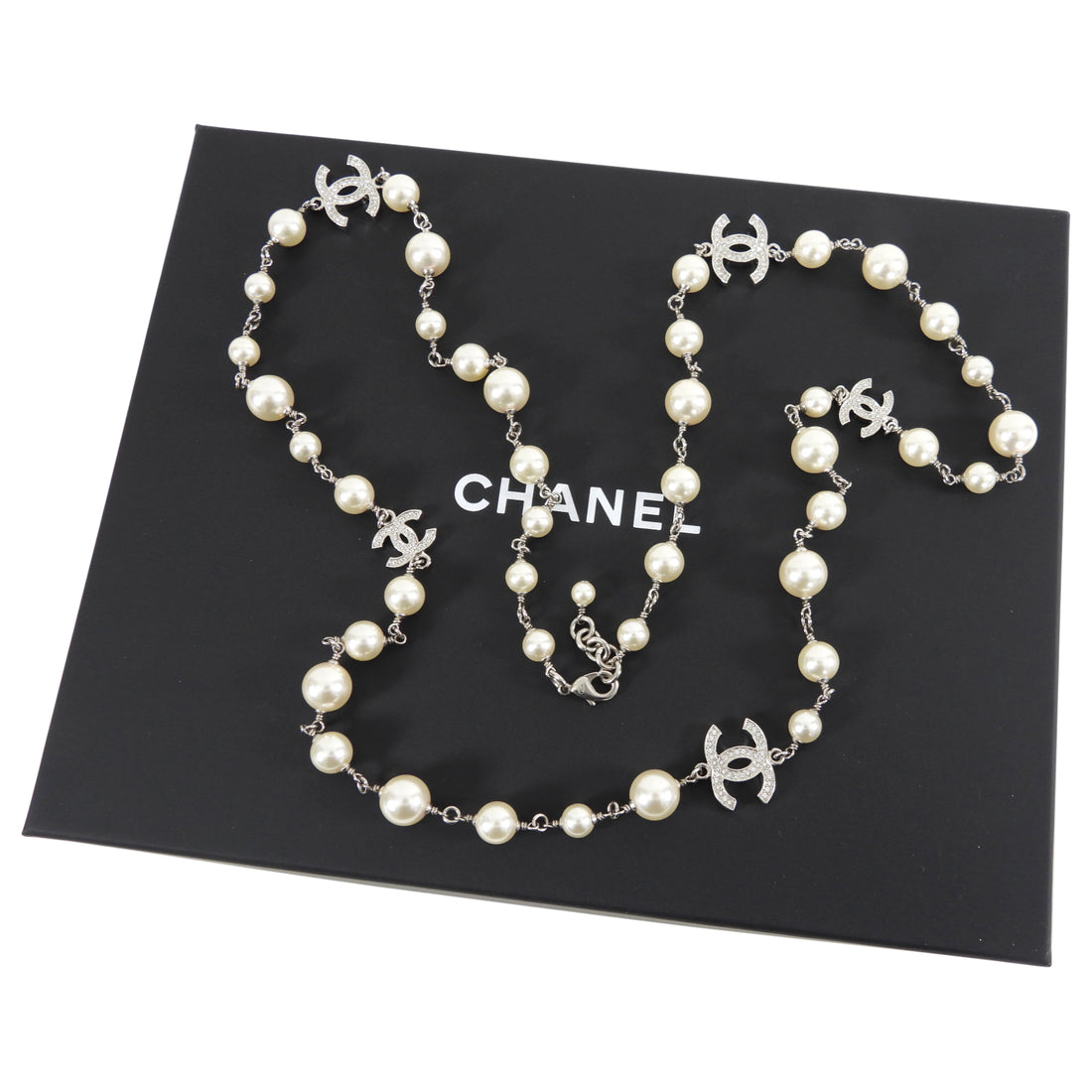 Long strand chanel necklace Clearance