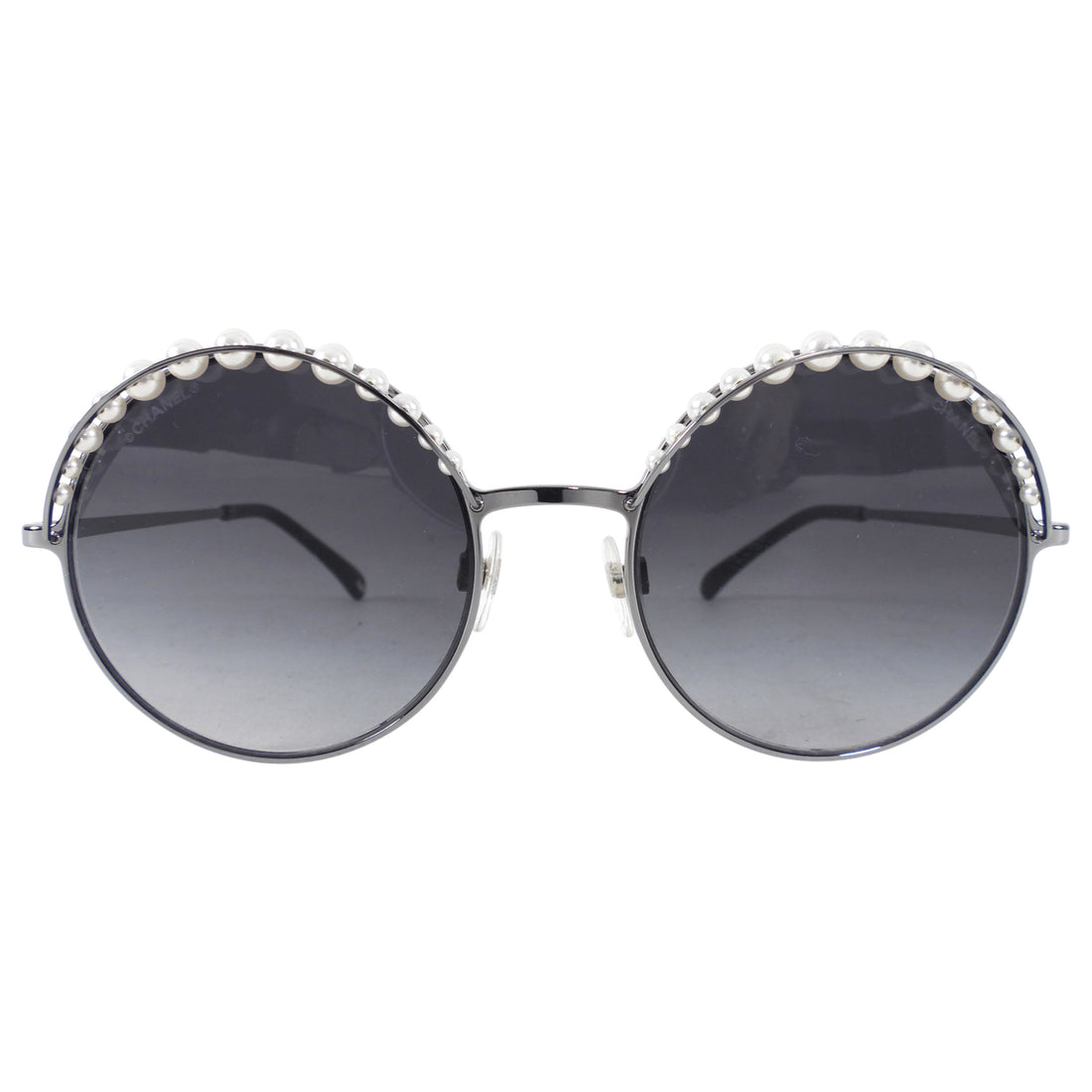 Chanel 4234 Round Ruthenium Pearl Sunglasses