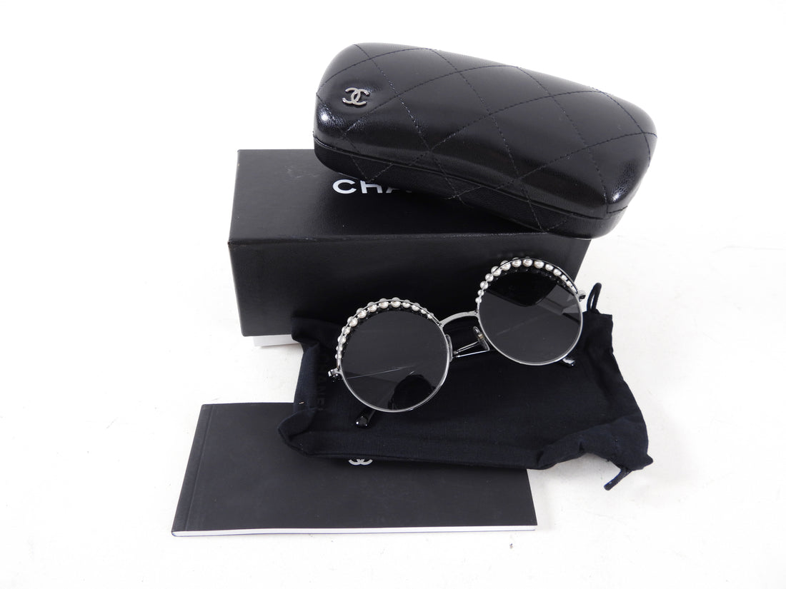 Chanel pearl shop sunglasses 2019