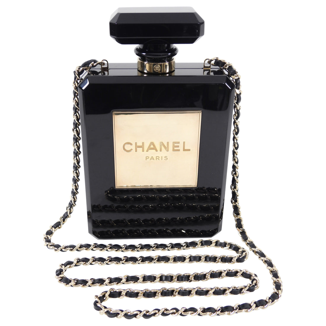 Chanel Limited Edition Acrylic Perfume Evening Bag I MISS YOU VINTAGE