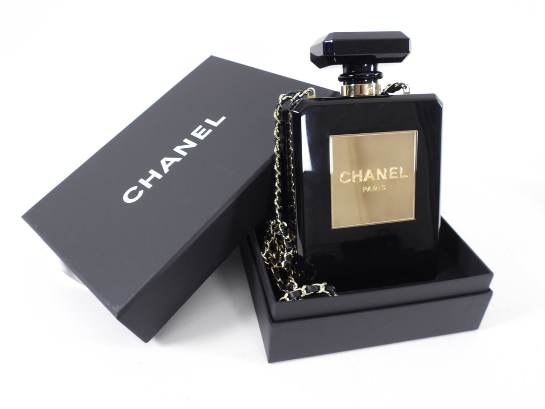 Chanel Perfume Bottle Bag Clear Plexiglass