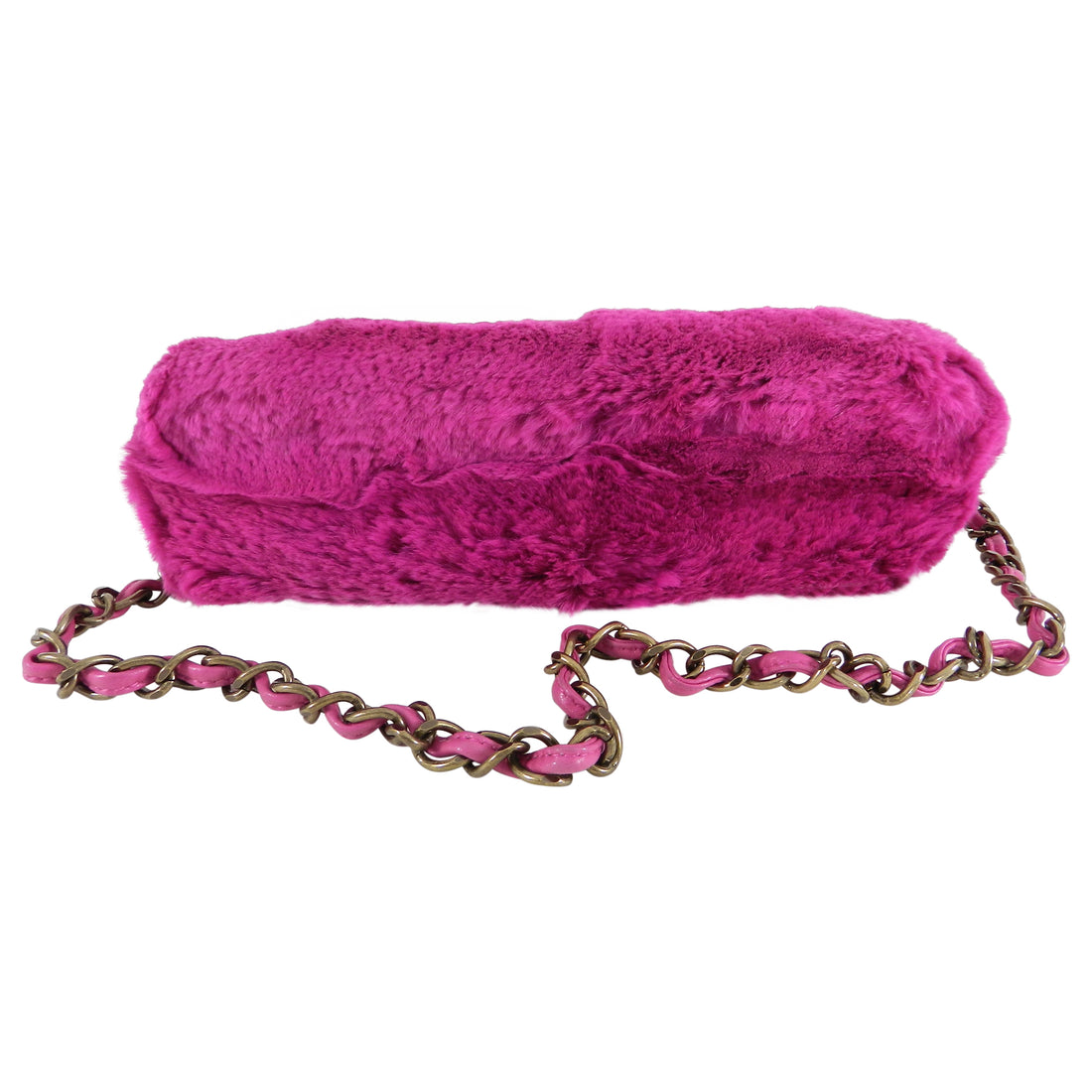 pink fur chanel bag