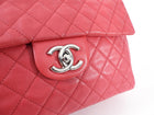 Chanel Hot Pink Quilted Maxi Single Flap Bag