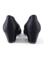 Chanel 87A Black and Pink Satin Pumps - 37.5