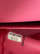 Chanel 2021 Small Pink Caviar Double Classic Flap Bag GHW