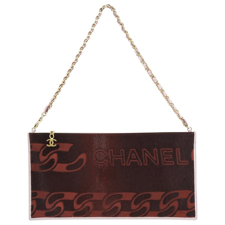Chanel Fall 2004 Runway Black Gold Tone Lucite Plexiglass 'CC