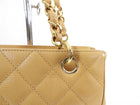 Chanel Tan Caviar Leather Small PST Tote Bag