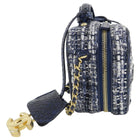 Chanel 2018 Blue Python CC Filigree Vanity Case Bag 