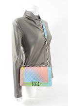 Chanel Rainbow Caviar Medium Boy Bag SHW