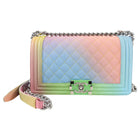 Chanel Rainbow Caviar Medium Boy Bag SHW