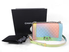 Chanel Rainbow Caviar Medium Boy Bag SHW