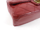 Chanel 12A Dark Red Quilted Single Flap Bag