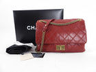 Chanel 12A Dark Red Quilted Single Flap Bag