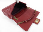 Chanel 12A Dark Red Quilted Single Flap Bag