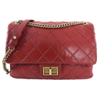 Chanel 12A Dark Red Quilted Single Flap Bag