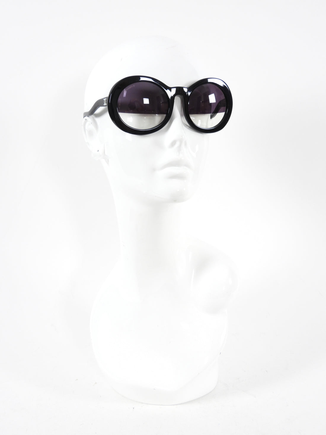 Chanel Spring 2007 Half Tint Lens Round Sunglasses