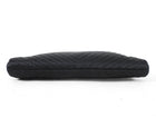 Chanel Black Satin CC Clasp Evening Clutch Bag