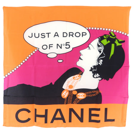 Chanel Limited Edition Just a Drop of No. 5 Silk Scarf