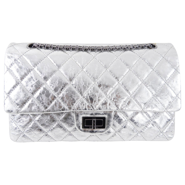 Chanel Silver Quilted Calfskin Mini Reissue 2.55 Silver Hardware, 2022  Available For Immediate Sale At Sotheby's