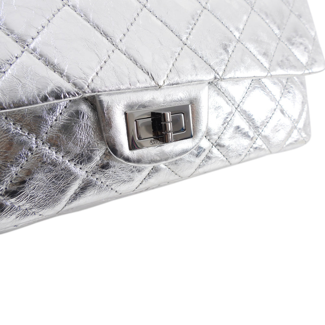 Chanel 2.55 Reissue 227 Maxi Silver Aged Calfskin Flap Bag – I MISS YOU  VINTAGE