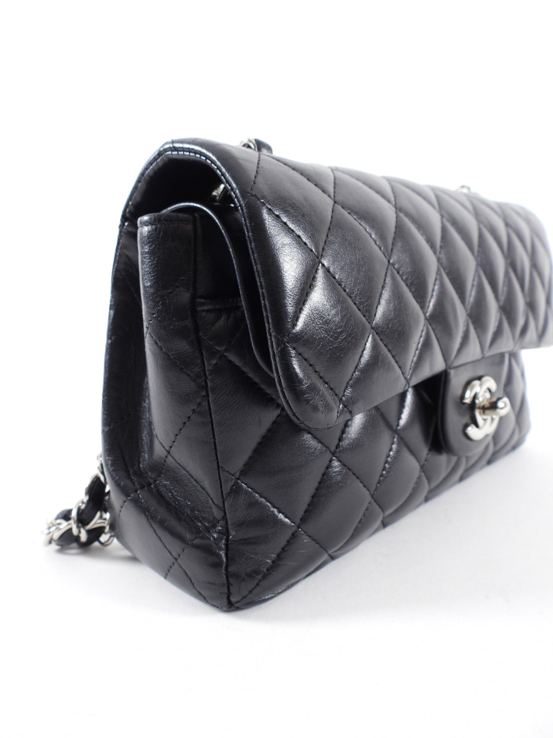 Chanel Black Small Classic Lambskin Double Flap Bag Leather ref.951379 -  Joli Closet