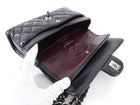 Chanel Black Lambskin Small Classic Double Flap SHW