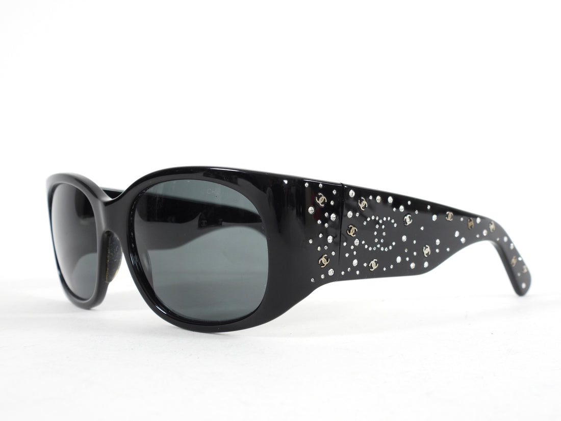 Chanel Black 5134B CC Logo and Crystal Sunglasses – I MISS YOU VINTAGE