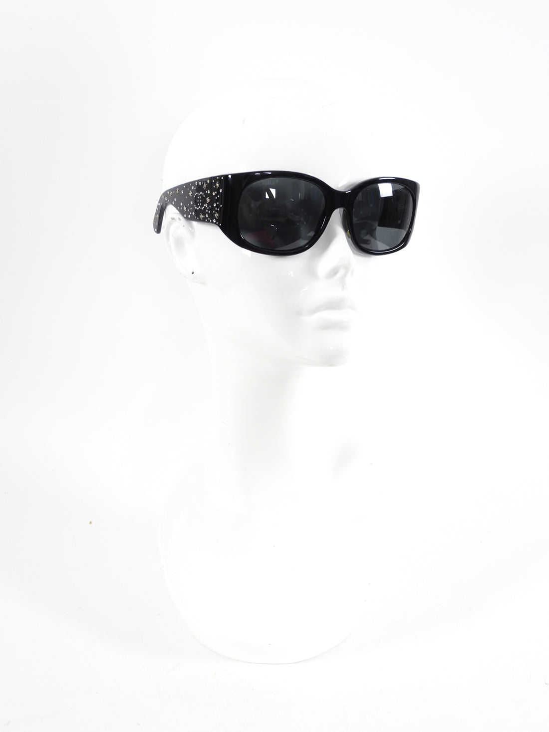 Chanel Black 5134B CC Logo and Crystal Sunglasses