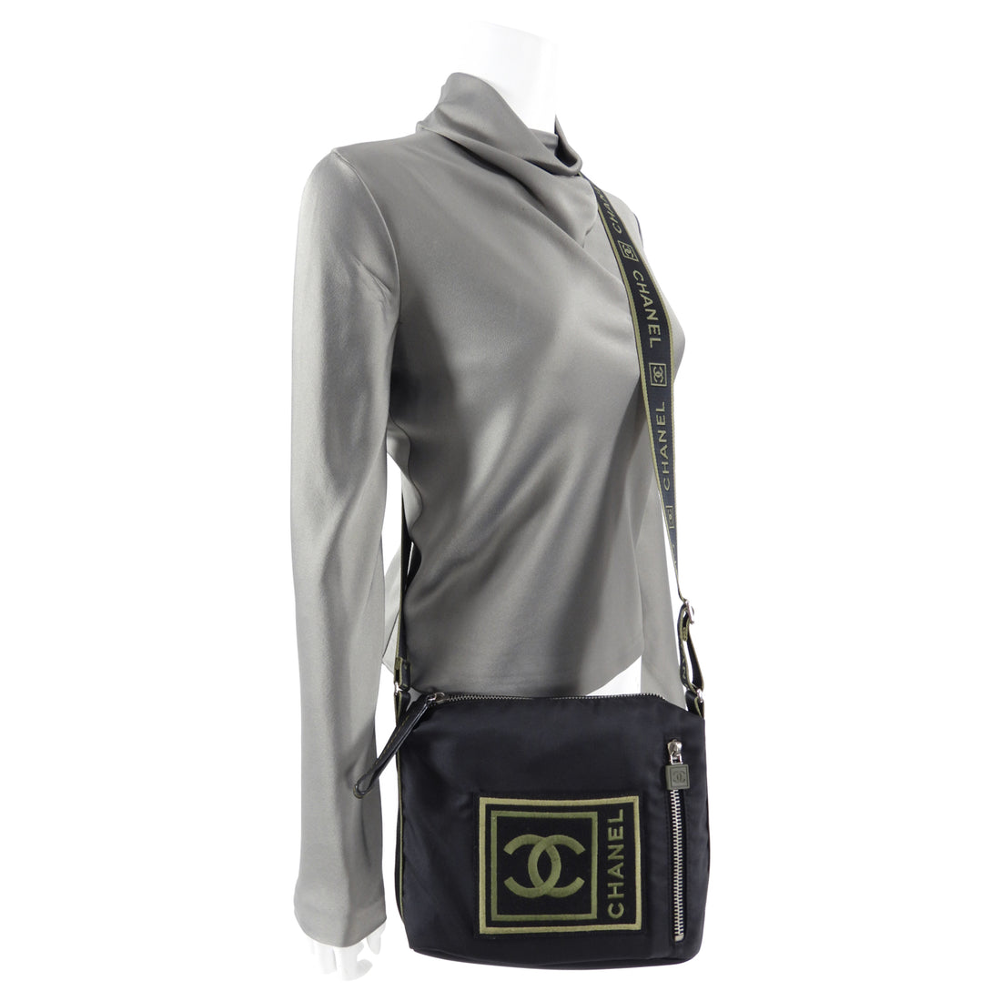 Chanel Sport Vintage Nylon Crossbody Messenger Bag