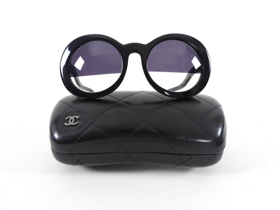 Chanel Spring 2007 Half Tint Lens Round Sunglasses