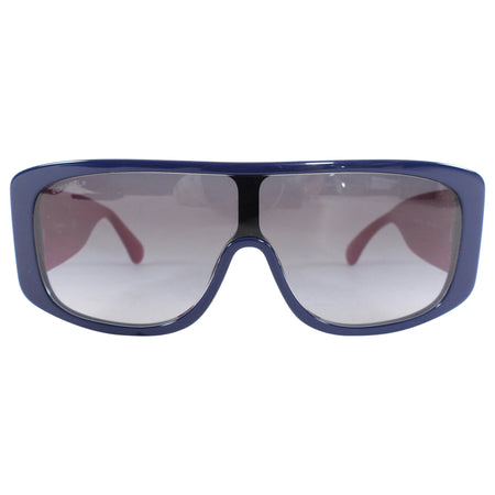 Chanel Magenta and Navy Shield Sunglasses 71466