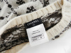 Chanel Fall 2015 Ivory and Brown Pattern Cashmere Sweater - 36