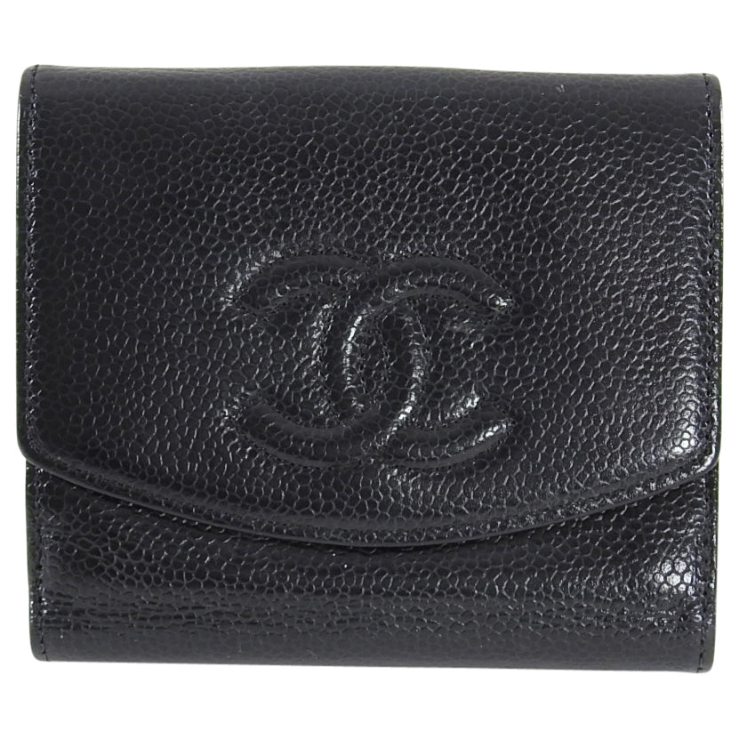 Chanel Double CC Long Wallet in Caviar – yourvintagelvoe