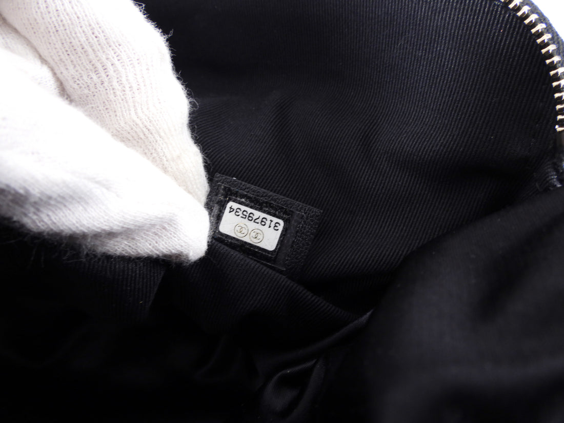 Chanel 21A Medium Satin Trousse Clutch / Convertible Tote Bag
