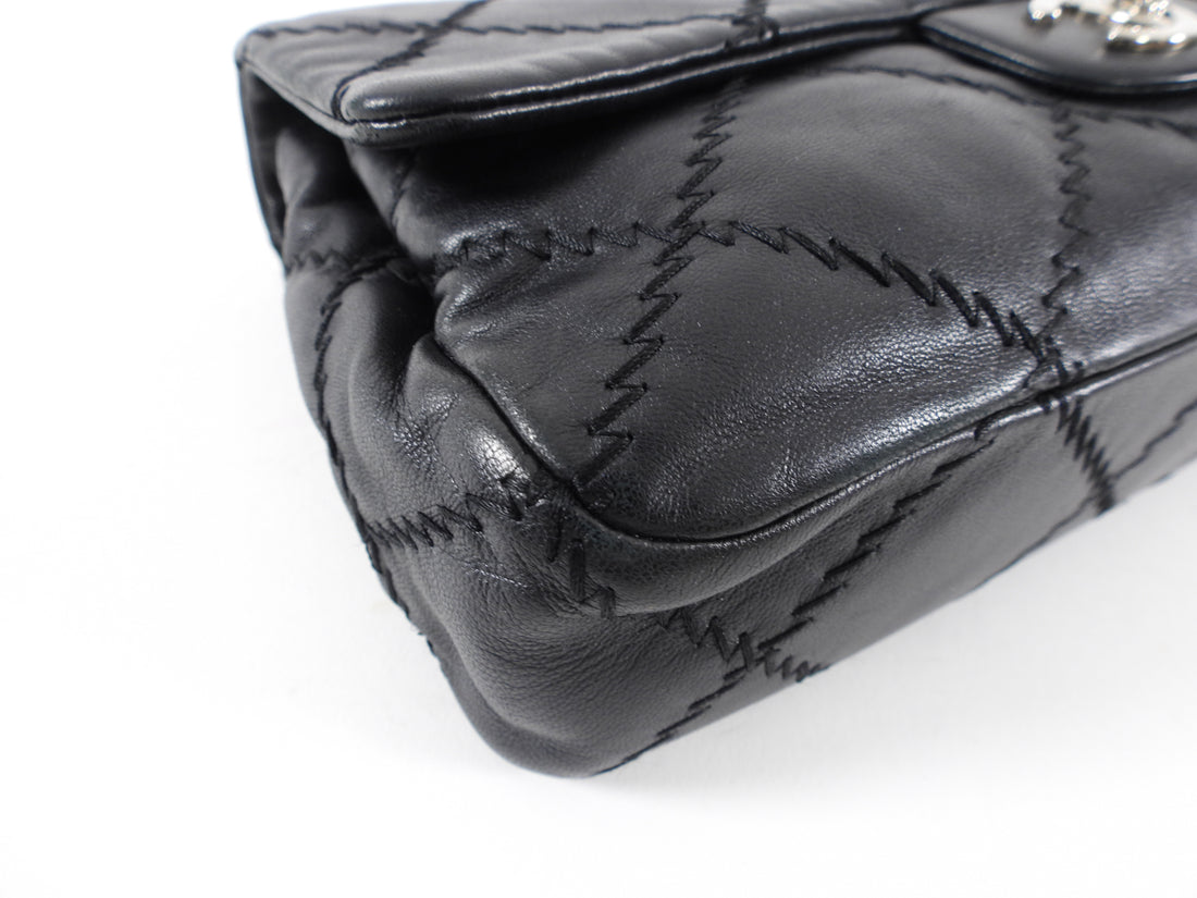 Chanel Black Ultimate Stitch Single Flap Bag