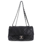 Chanel Black Ultimate Stitch Single Flap Bag
