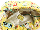 Chanel Vintage Yellow Canvas Heart Valentine Small Pochette Bag