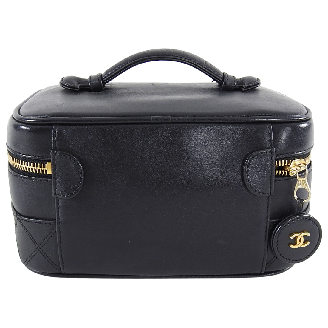 Chanel Vintage 1994 Black Vanity Make Up Case Bag