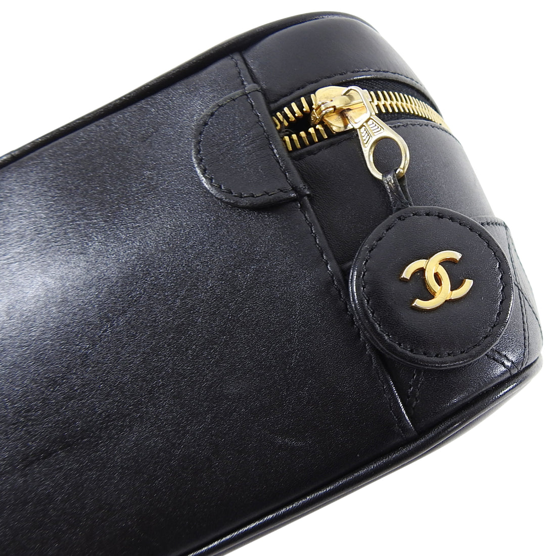 Black Vintage Chanel 1994 vanity case