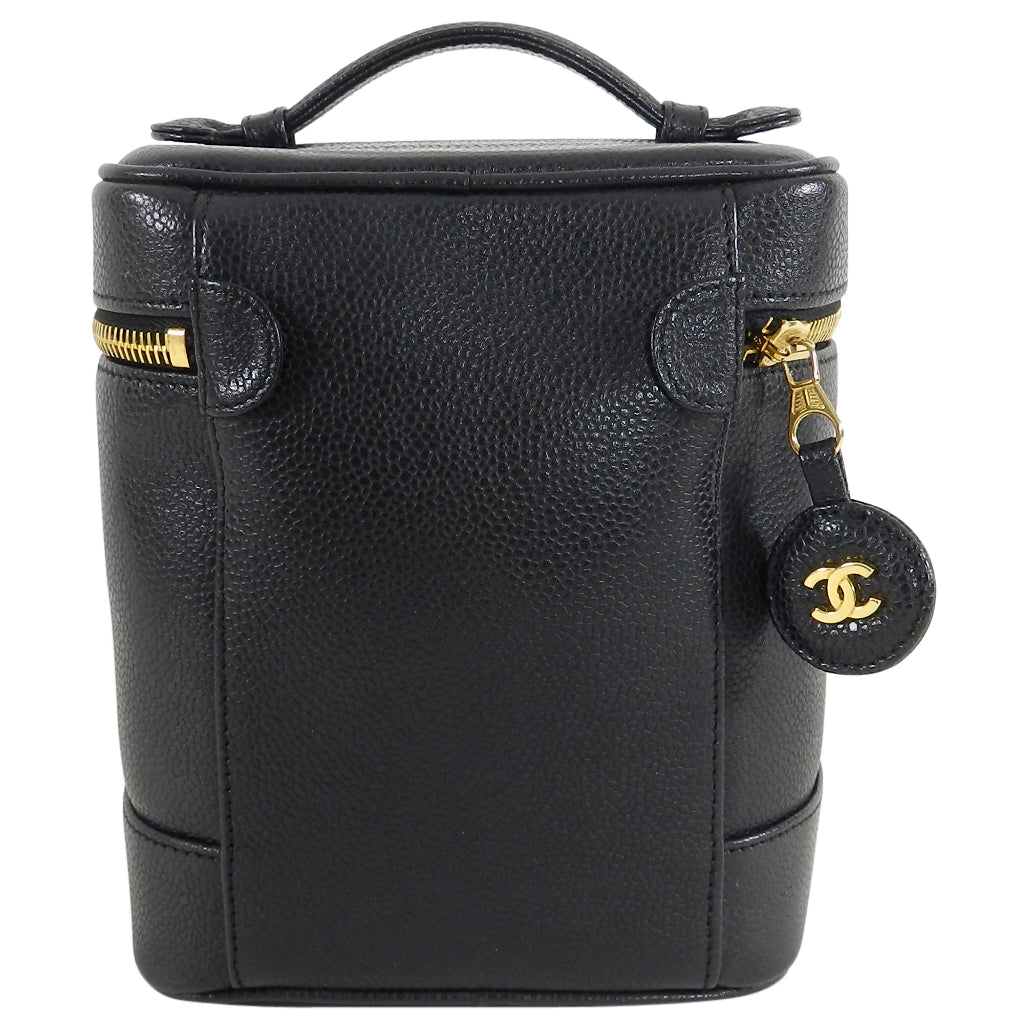Chanel * 1991-1994 Vanity Box Shoulder Bag Micro Black Caviar – AMORE  Vintage Tokyo