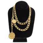 Chanel Vintage 1994 Spring Gold CC Coin Chain Belt 